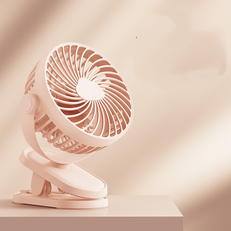 3 Speeds Portable Rechargeable Mini Cooling Fan USB Clip Desk Fan Baby Stroller - Picture 22 of 23