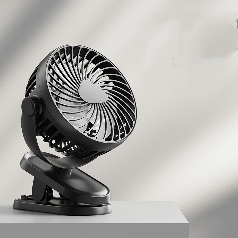 3 Speeds Portable Rechargeable Mini Cooling Fan USB Clip Desk Fan Baby Stroller - Picture 20 of 23