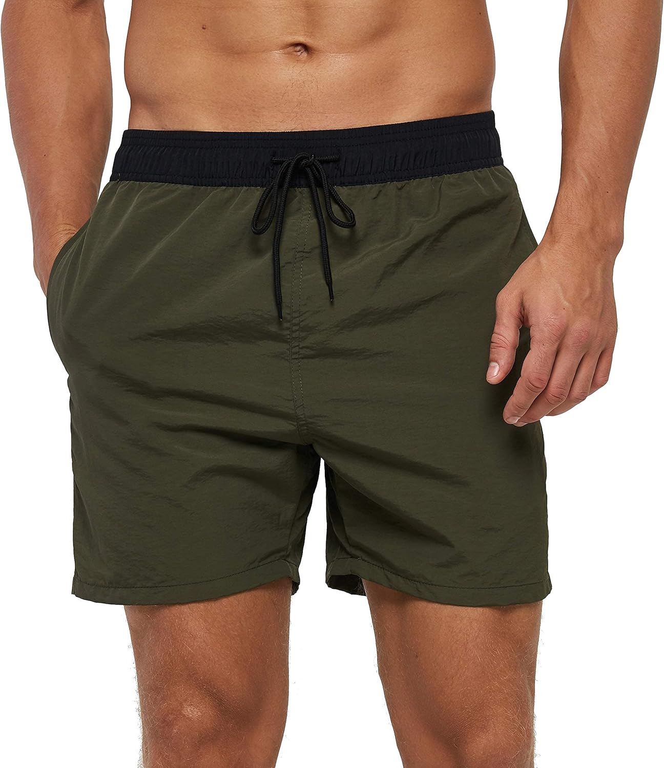 Men's Quick-Dry Swim Trunks Beach Shorts with Pockets - Picture 22 of 40