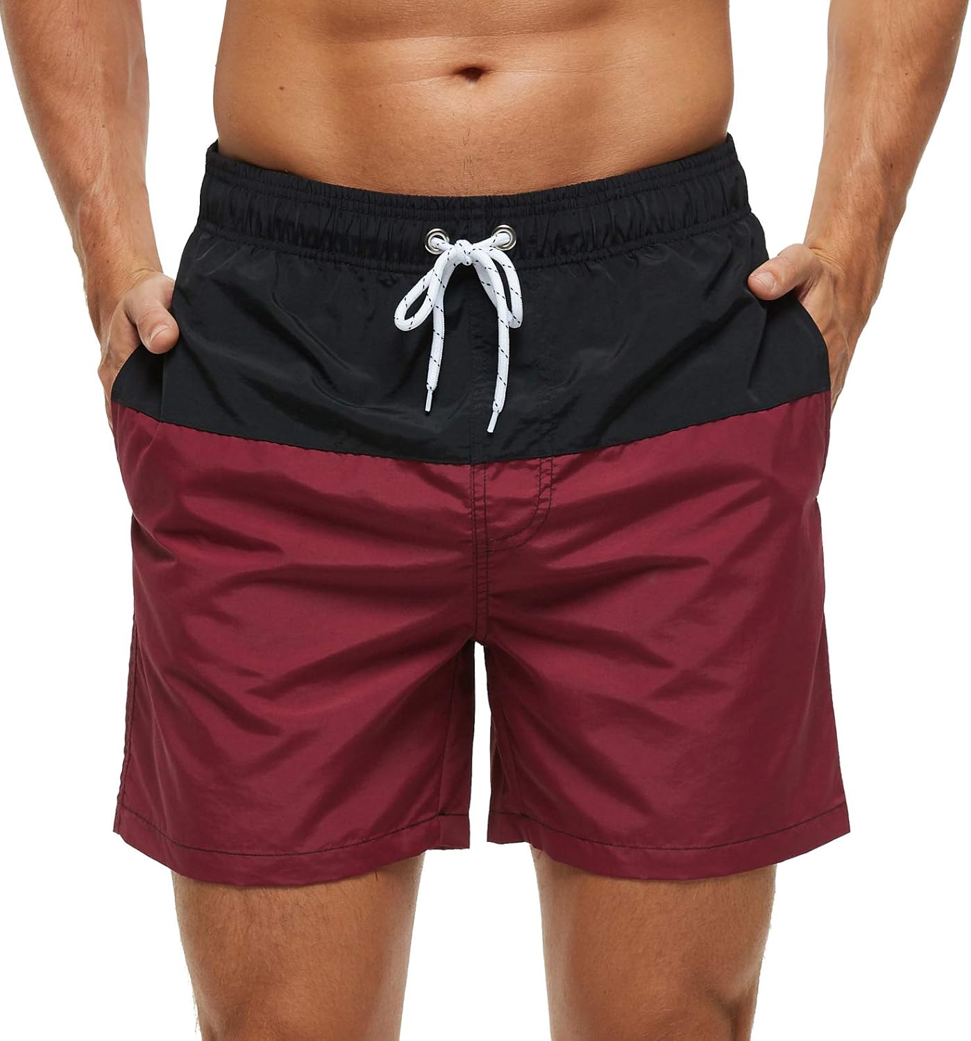 Men's Quick-Dry Swim Trunks Beach Shorts with Pockets - Picture 30 of 40