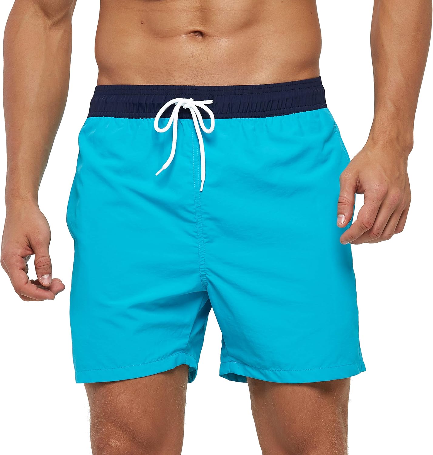 Men's Quick-Dry Swim Trunks Beach Shorts with Pockets - Picture 32 of 40