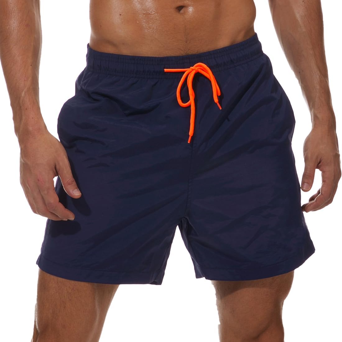 Men's Quick-Dry Swim Trunks Beach Shorts with Pockets - Picture 39 of 40