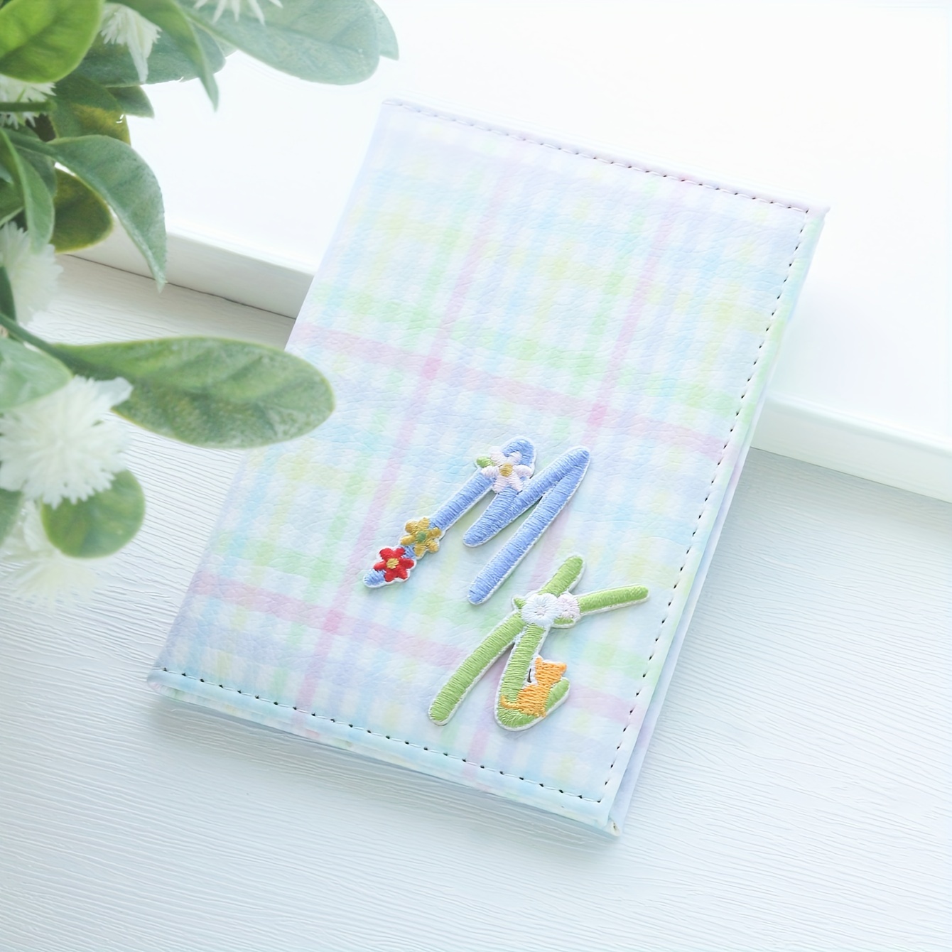 Custom Monogram Floral Passport Cover – Personalized PU Leather Travel Organizer