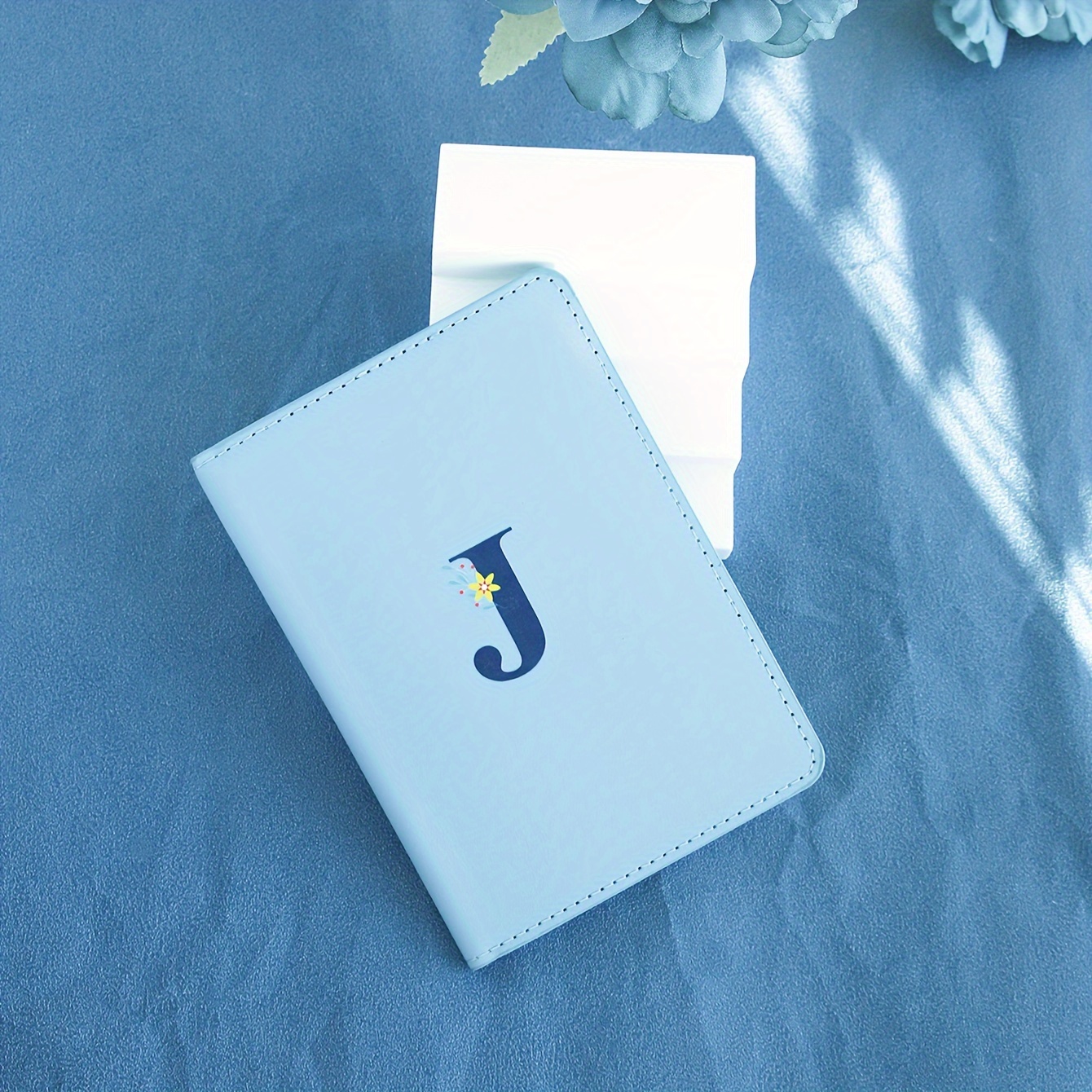 Customizable Floral Initial Passport Holder - Chic & Durable Faux Leather T