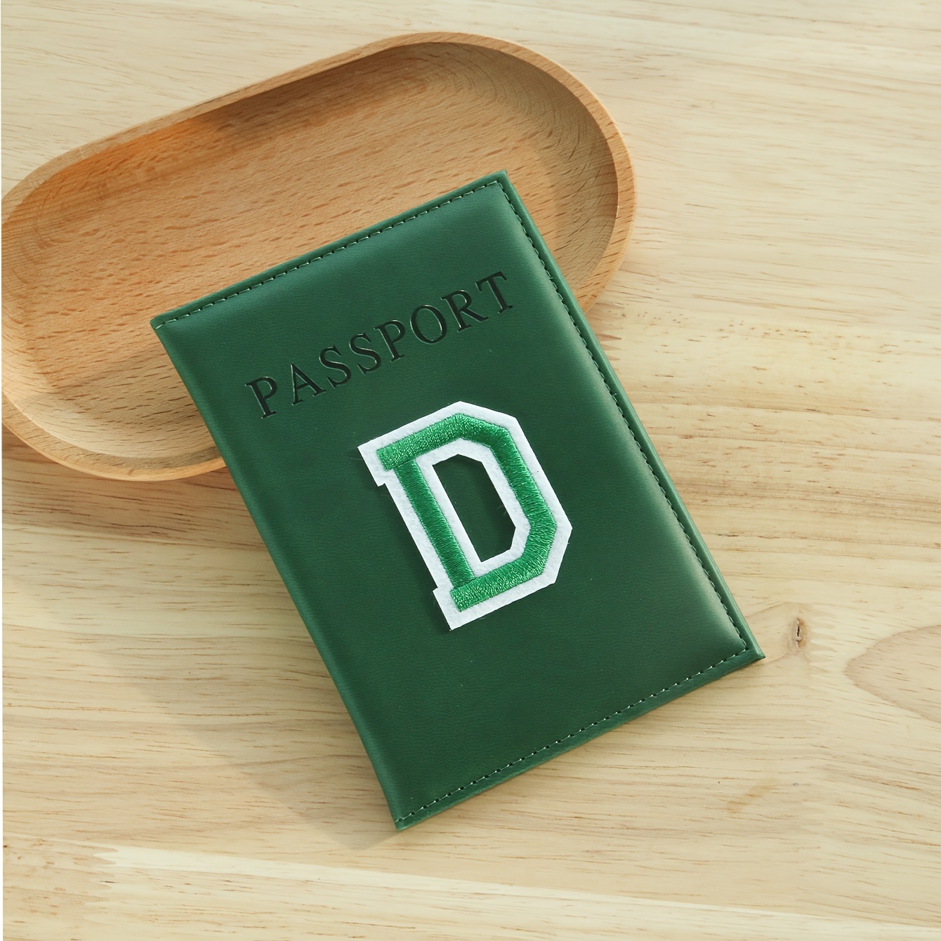 Custom Baseball Passport Holder w/ Initials - Faux Leather Case, Perfect Gift - Picture 18 of 24