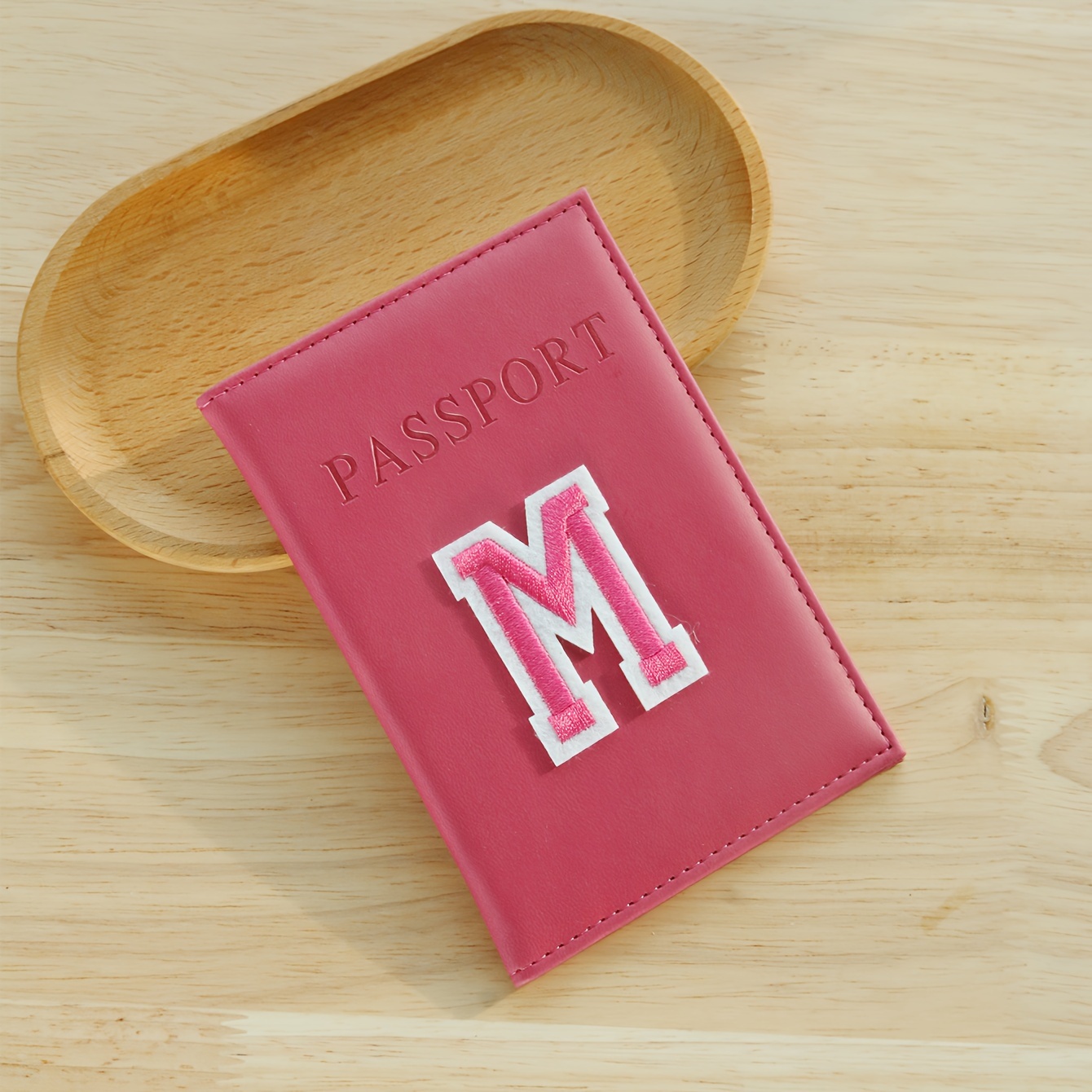 Custom Baseball Passport Holder w/ Initials - Faux Leather Case, Perfect Gift - Picture 19 of 24