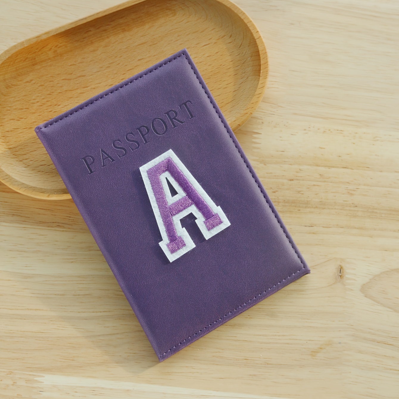 Custom Baseball Passport Holder w/ Initials - Faux Leather Case, Perfect Gift - Picture 22 of 24