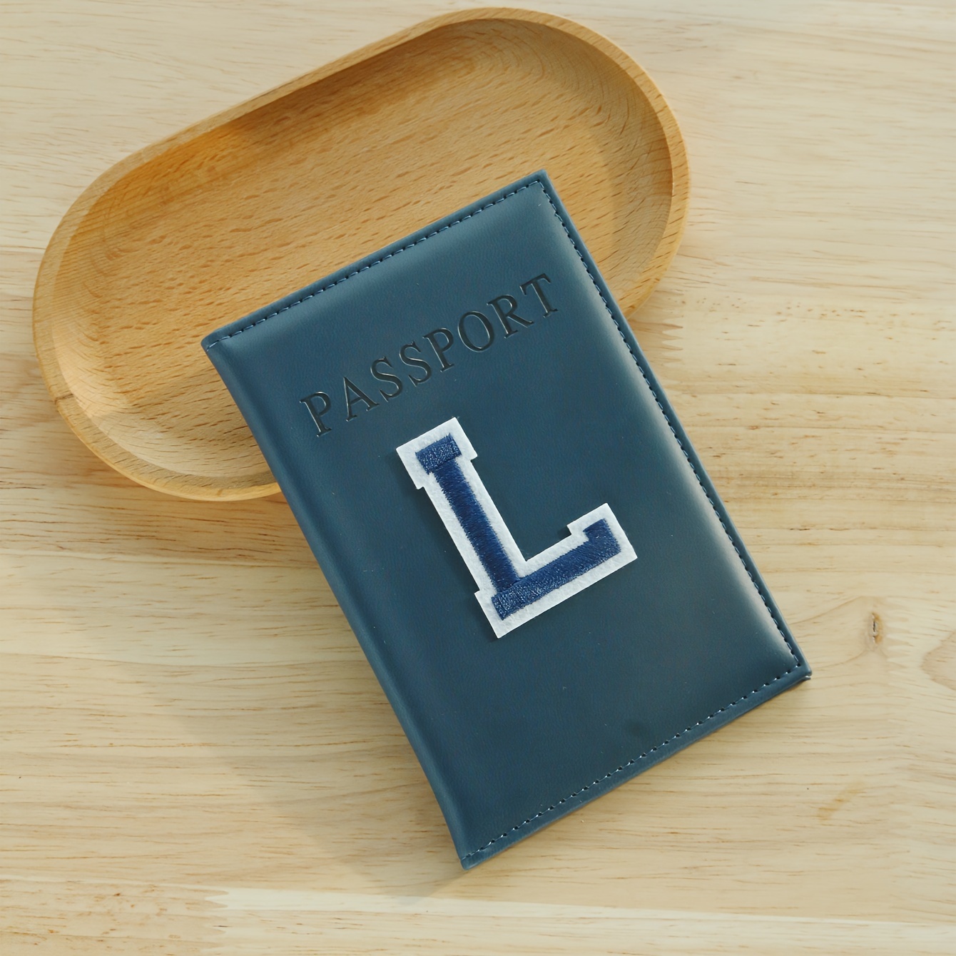 Custom Baseball Passport Holder w/ Initials - Faux Leather Case, Perfect Gift - Picture 24 of 24