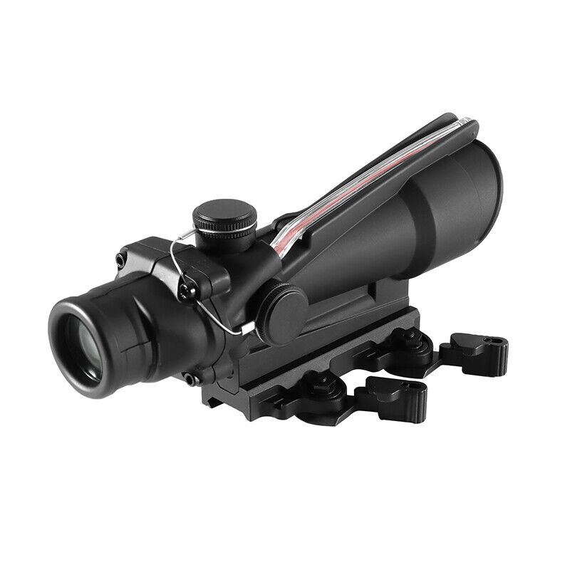ACOG 3.5x35mm Riflescope Real Fiber Optic Red Chevron BAC Reticle & Mount - Picture 11 of 12