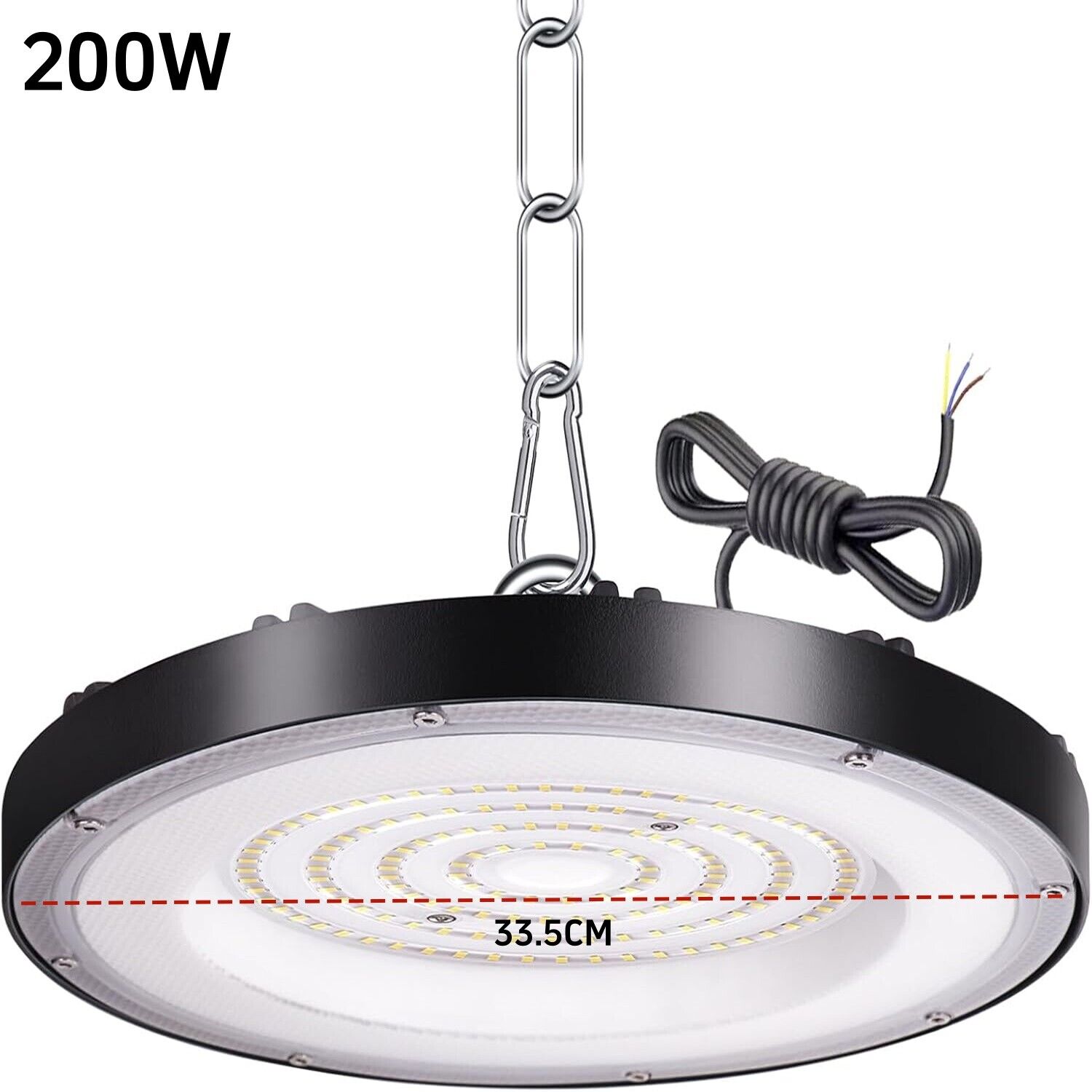 UFO LED iluminación de nave foco de techo lámpara de taller lámpara industrial lámpara DE - Imagen 21 de 32