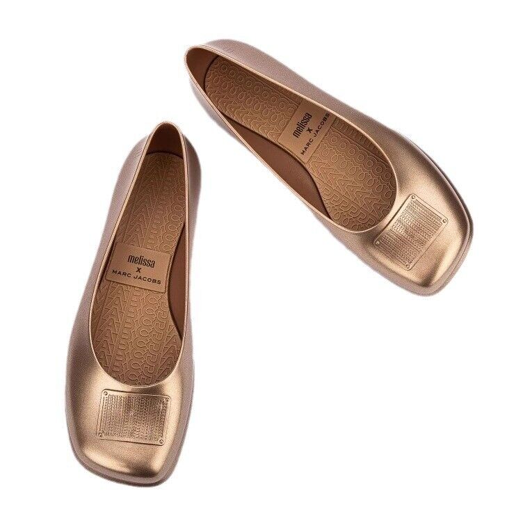 Melissa Single Shoes Flat Bottom Baotou Square Toe Jelly Shoes Melissa Ruby Marc - Picture 17 of 20