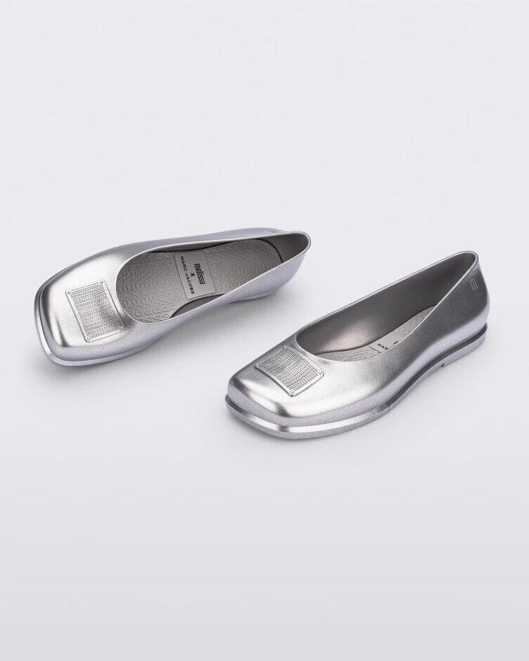 Melissa Single Shoes Flat Bottom Baotou Square Toe Jelly Shoes Melissa Ruby Marc - Picture 19 of 20