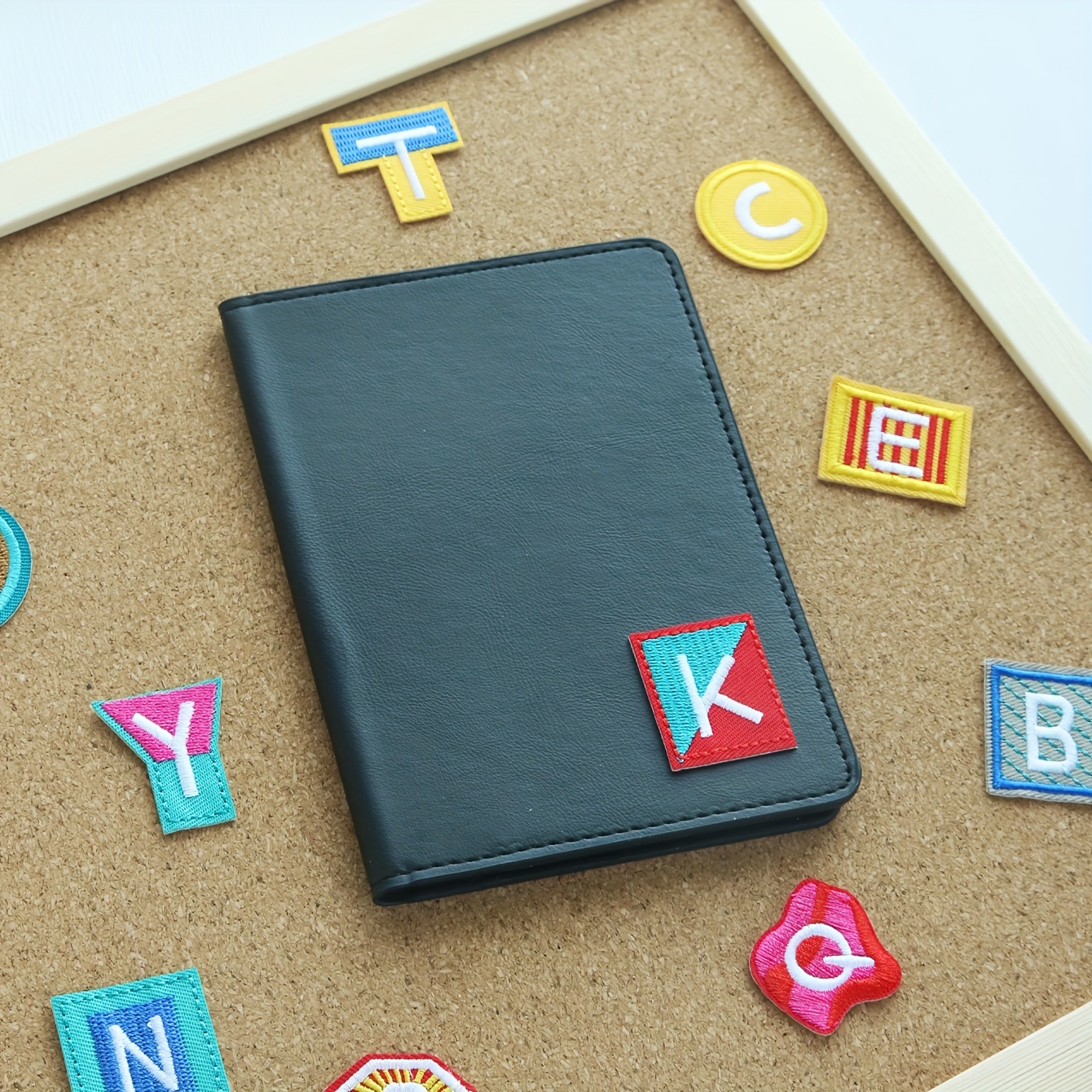 Personalized Initial Letter Passport Cover, Customized Letters Passport Holder