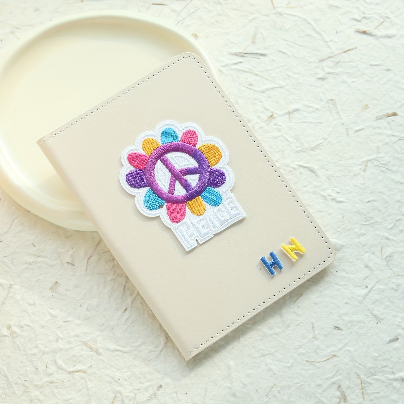 Customizable Tropical Charm Passport Holder – Personalized with Your Initials