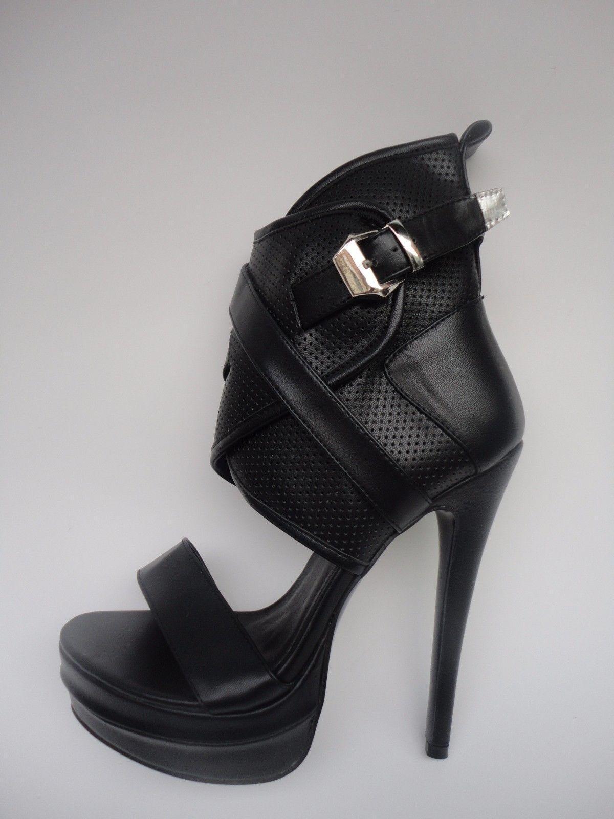 Fashion Sexy Women High Heel Sandals Thin Heels Platform Gladiator Shoes Party - Picture 19 of 20