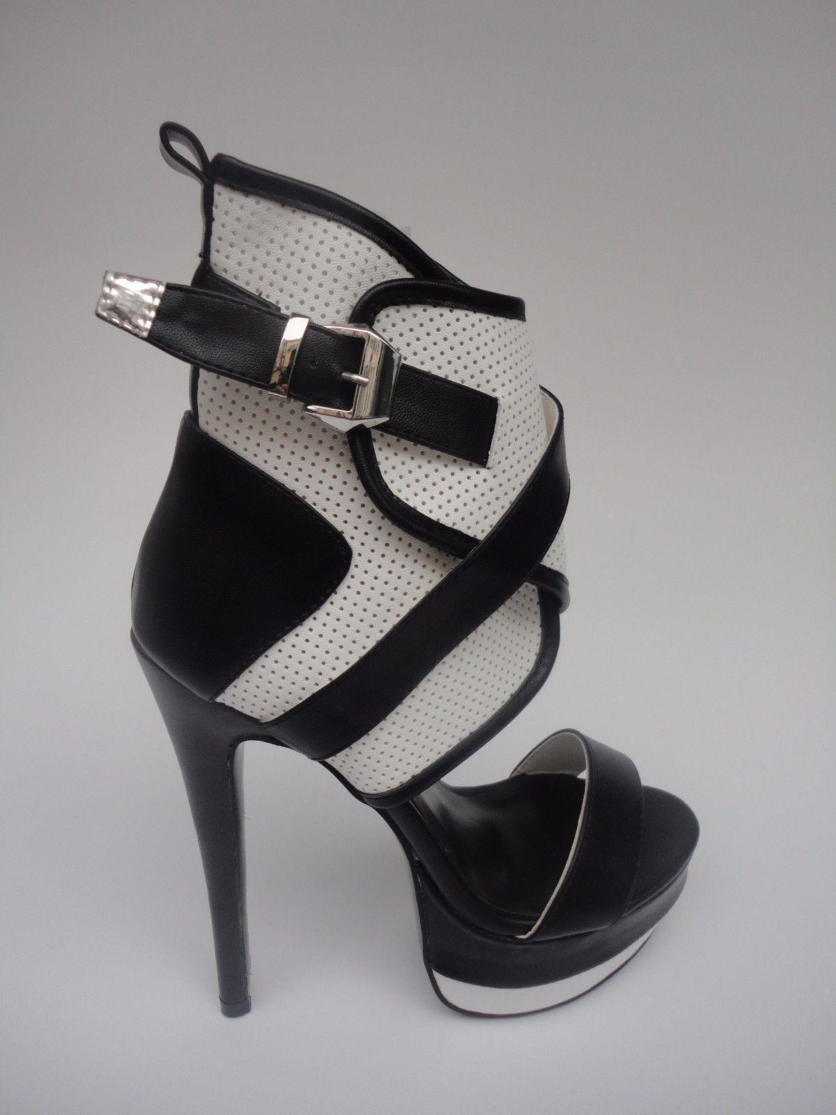 Fashion Sexy Women High Heel Sandals Thin Heels Platform Gladiator Shoes Party - Picture 20 of 20