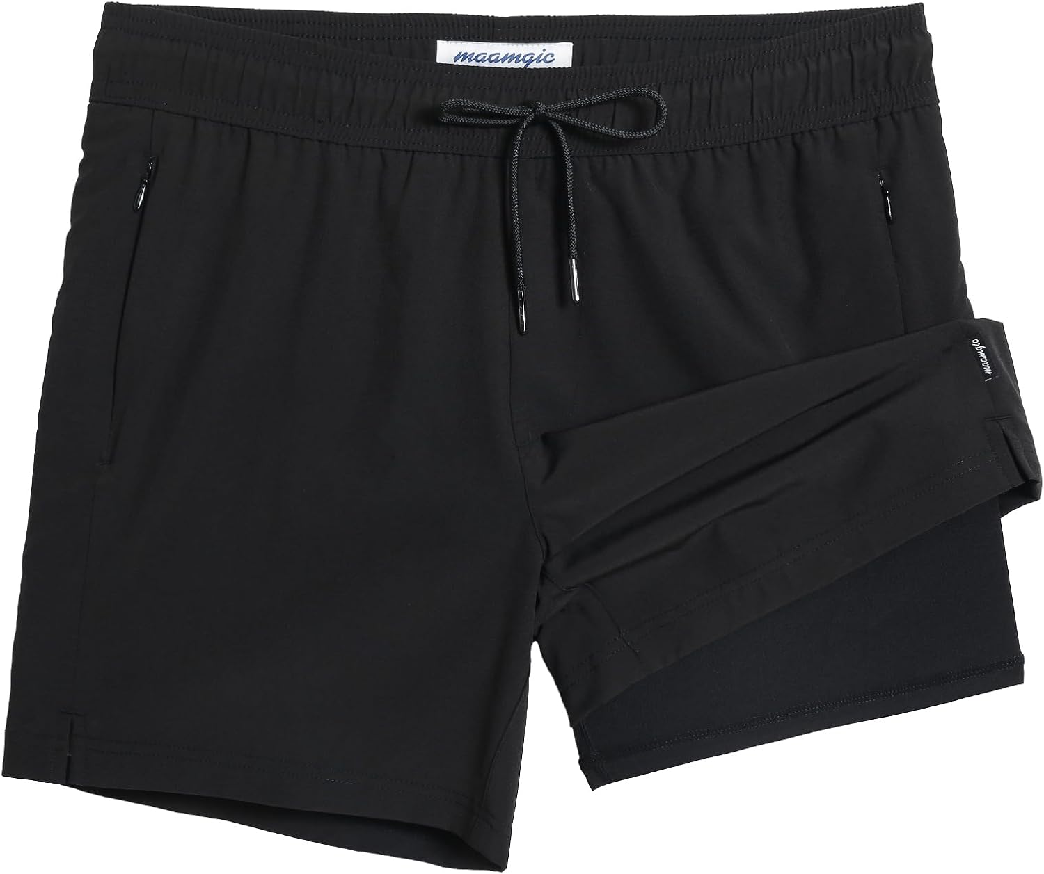 Men's 5" Quick-Dry Swim Trunks with Compression Liner & Zipper Pockets - Picture 24 of 55