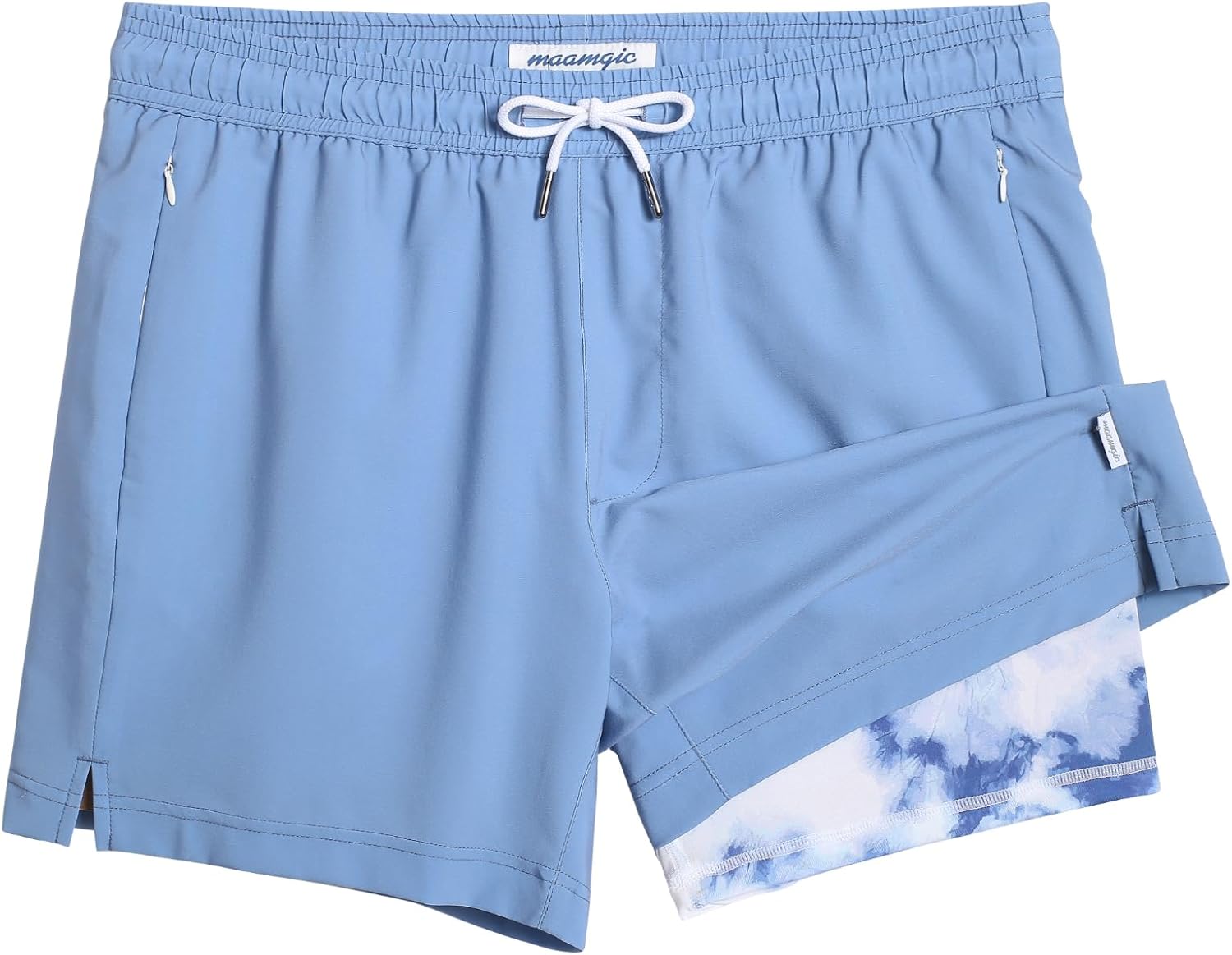 Men's 5" Quick-Dry Swim Trunks with Compression Liner & Zipper Pockets - Picture 25 of 55