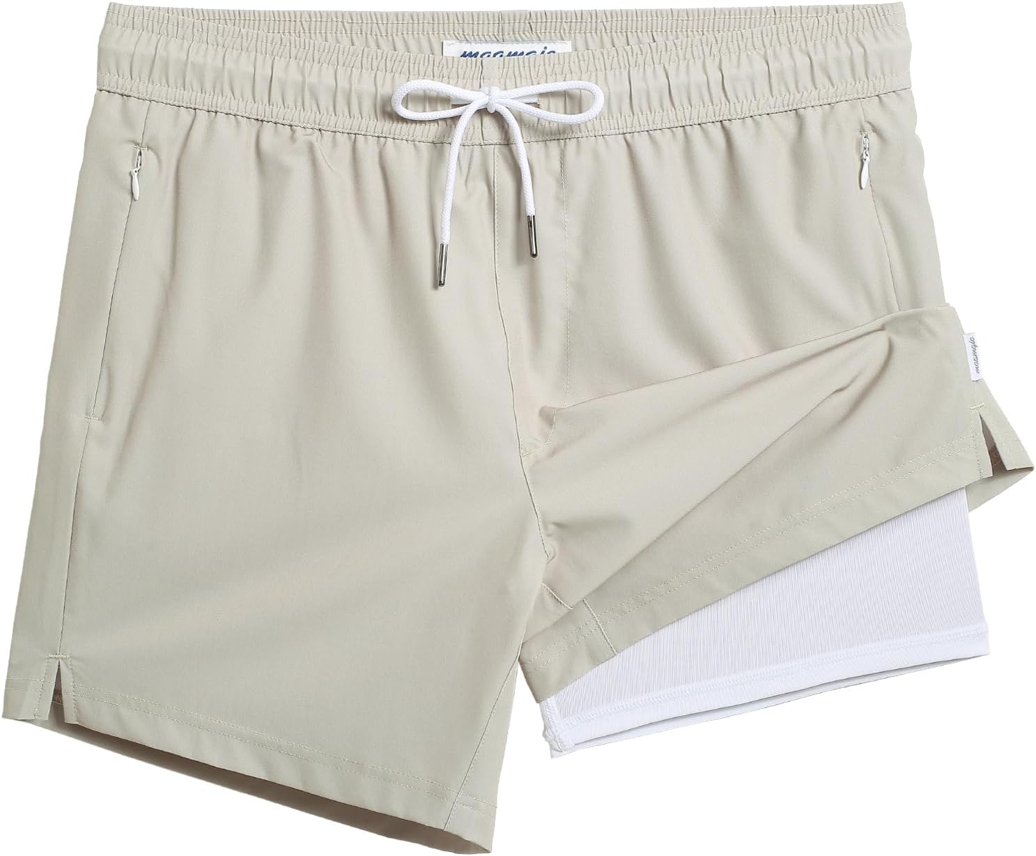 Men's 5" Quick-Dry Swim Trunks with Compression Liner & Zipper Pockets - Picture 27 of 55