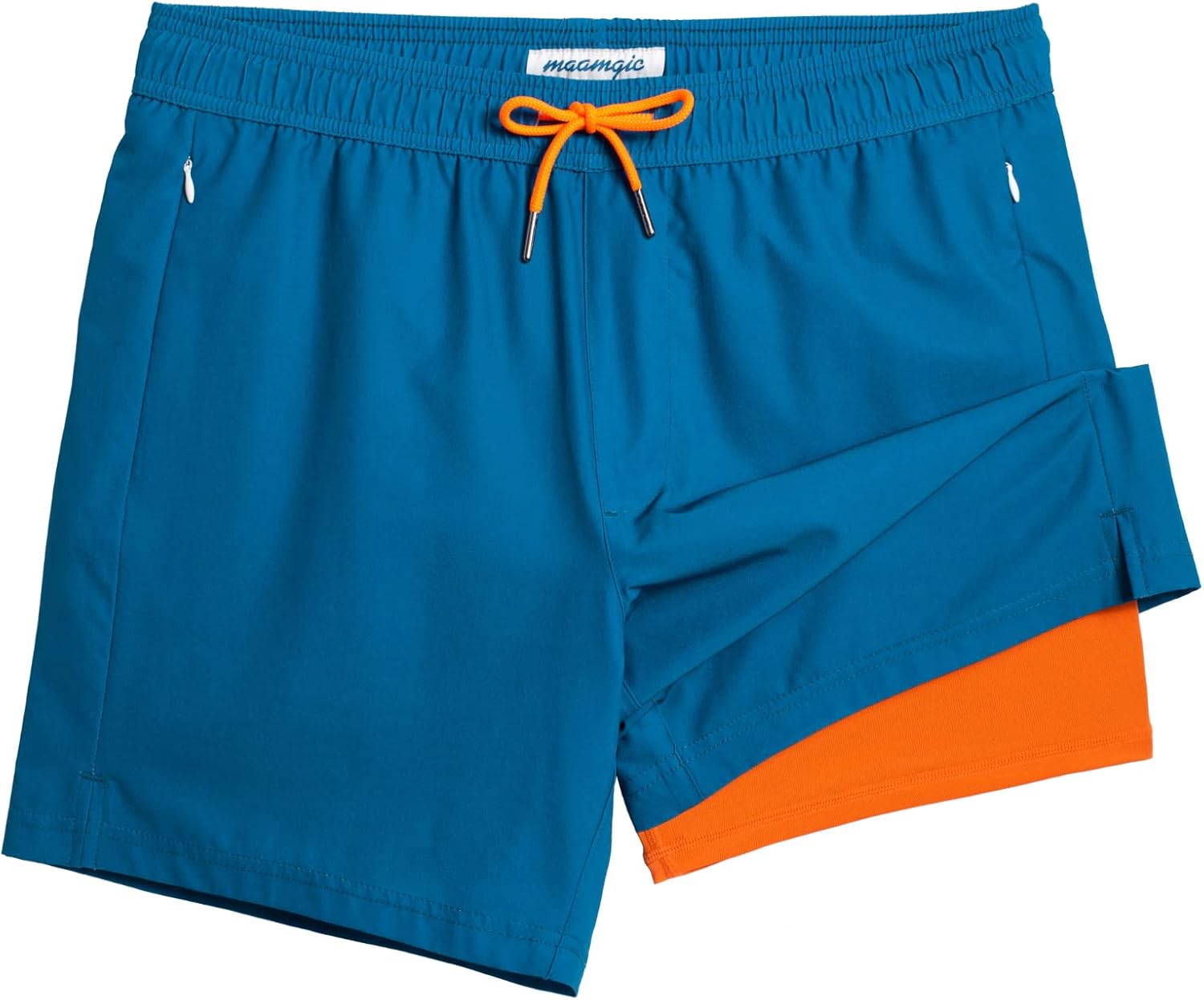 Men's 5" Quick-Dry Swim Trunks with Compression Liner & Zipper Pockets - Picture 30 of 55