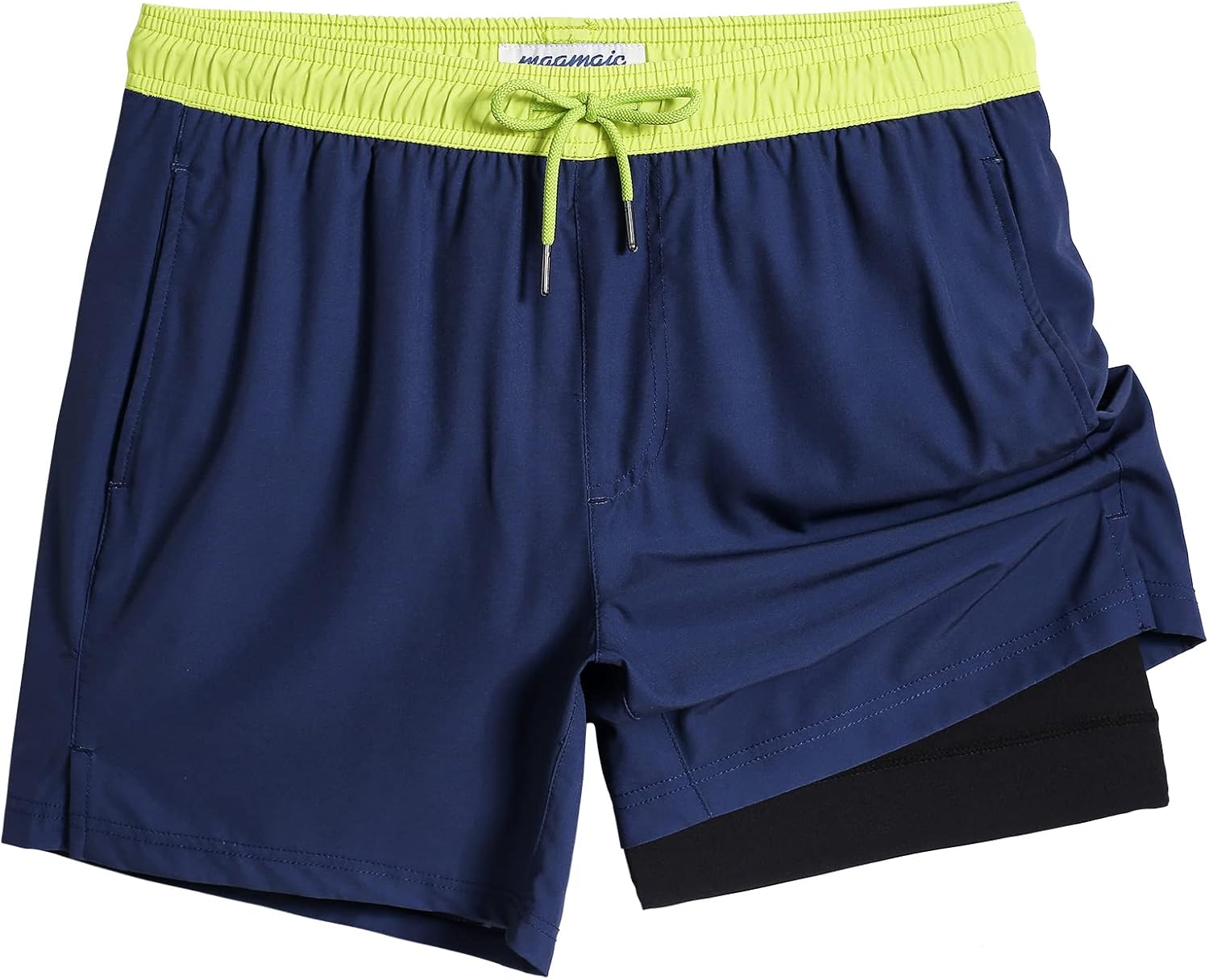 Men's 5" Quick-Dry Swim Trunks with Compression Liner & Zipper Pockets - Picture 32 of 55