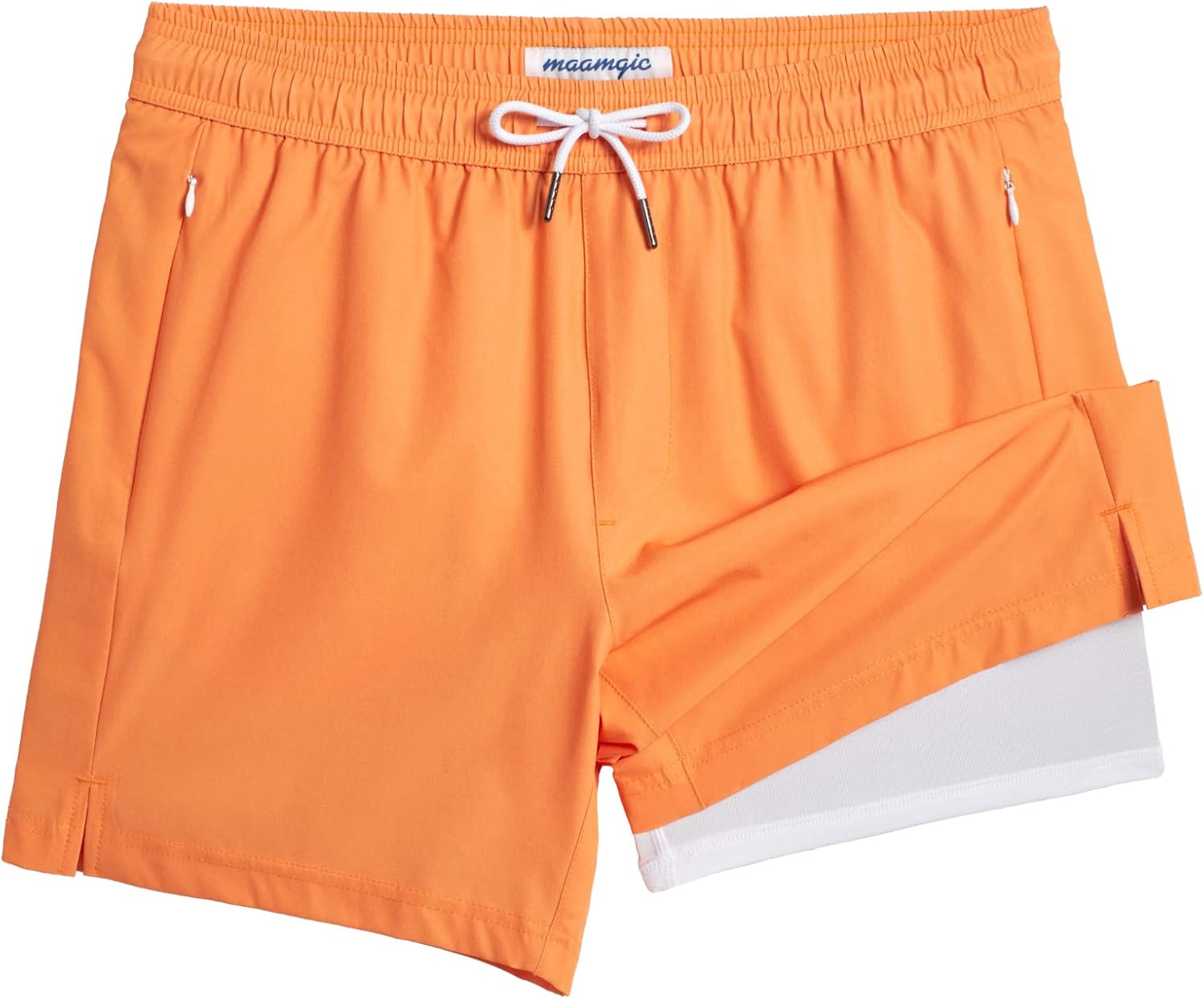 Men's 5" Quick-Dry Swim Trunks with Compression Liner & Zipper Pockets - Picture 34 of 55