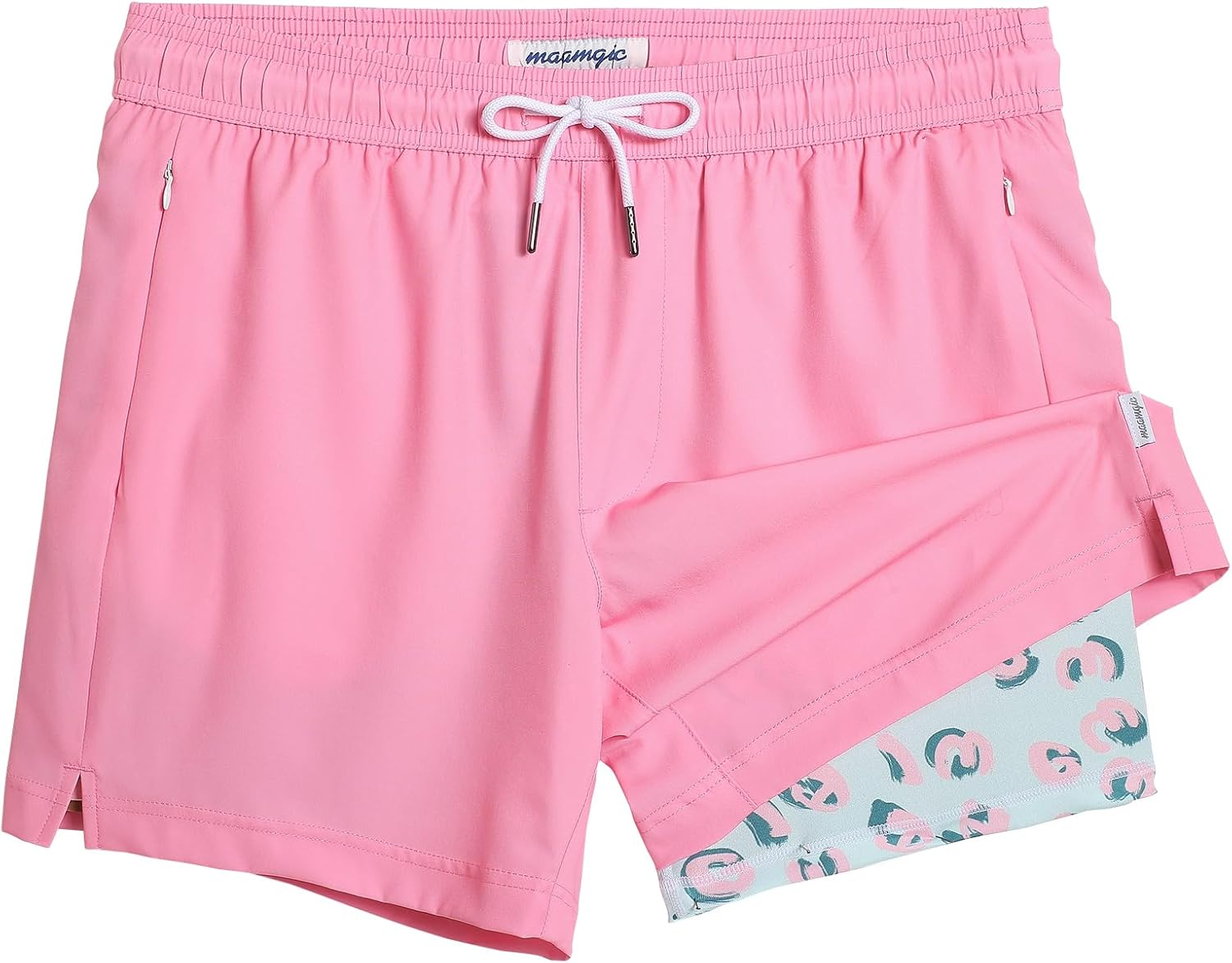 Men's 5" Quick-Dry Swim Trunks with Compression Liner & Zipper Pockets - Picture 38 of 55