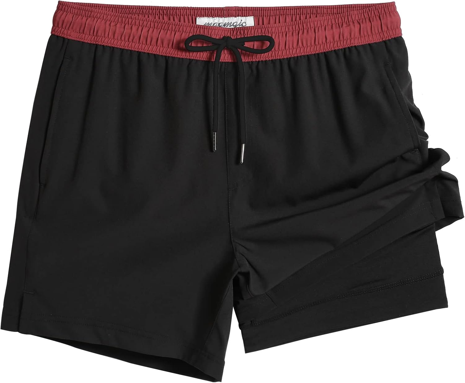 Men's 5" Quick-Dry Swim Trunks with Compression Liner & Zipper Pockets - Picture 40 of 55