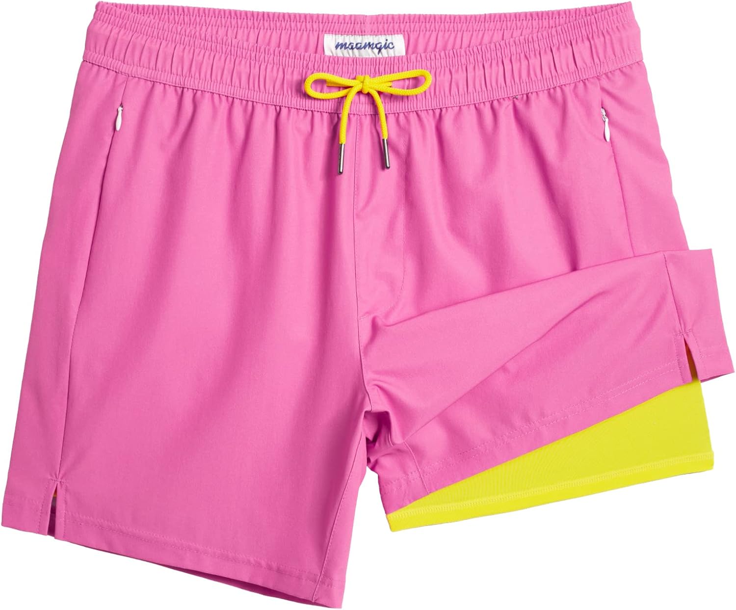 Men's 5" Quick-Dry Swim Trunks with Compression Liner & Zipper Pockets - Picture 41 of 55