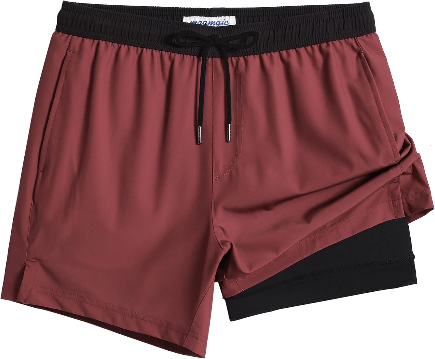 Men's 5" Quick-Dry Swim Trunks with Compression Liner & Zipper Pockets - Picture 42 of 55