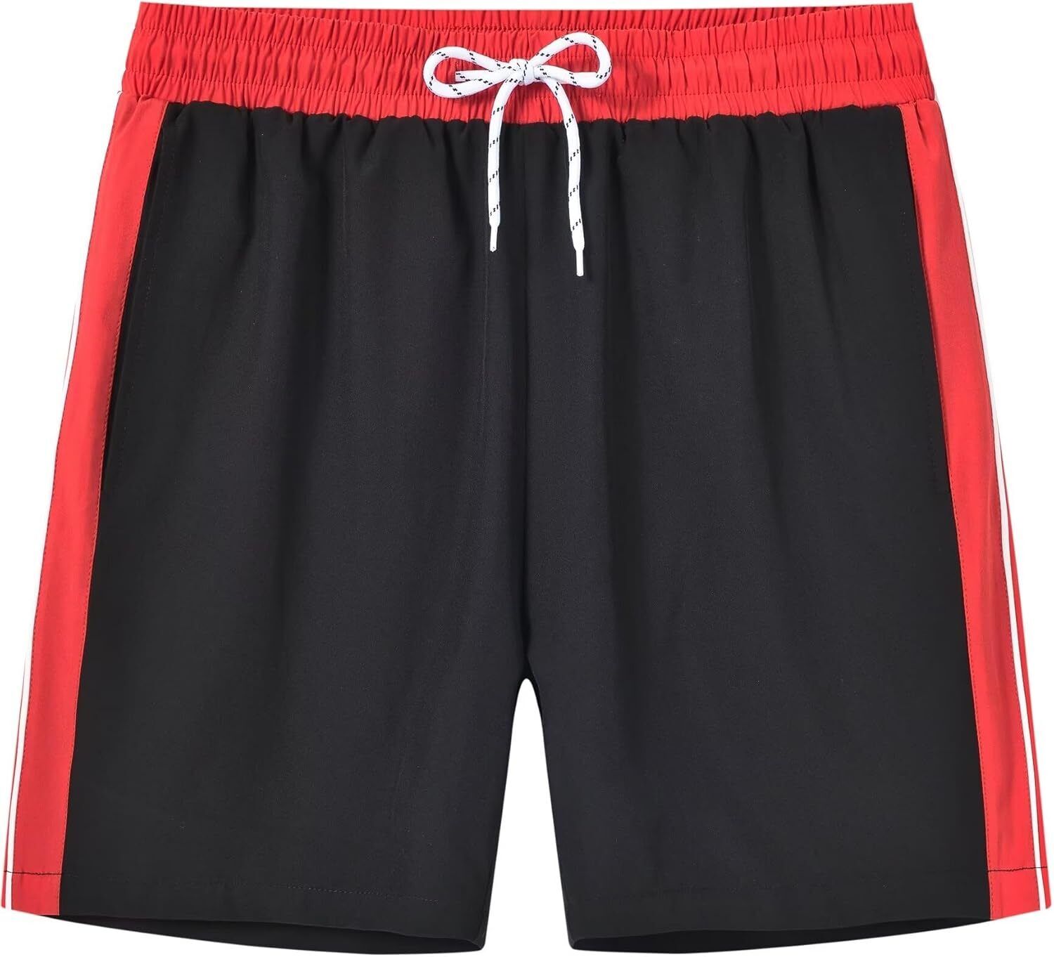 Men's Quick-Dry Swim Trunks, Beach Shorts with Zipper Pockets & Mesh Lining - Picture 26 of 54