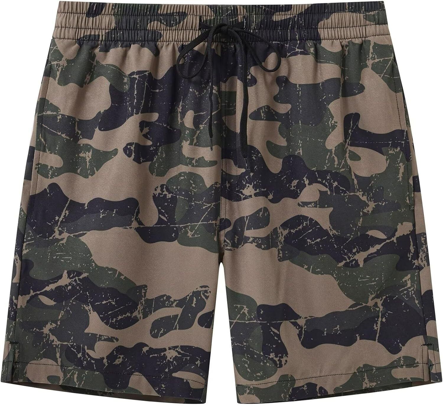 Men's Quick-Dry Swim Trunks, Beach Shorts with Zipper Pockets & Mesh Lining - Picture 33 of 54
