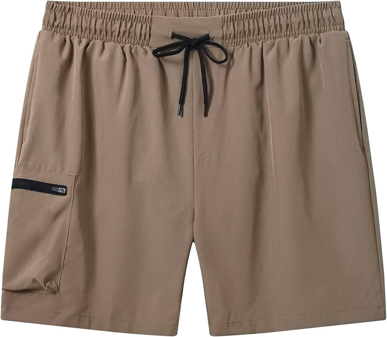 Men's Quick-Dry Swim Trunks, Beach Shorts with Zipper Pockets & Mesh Lining - Picture 45 of 54