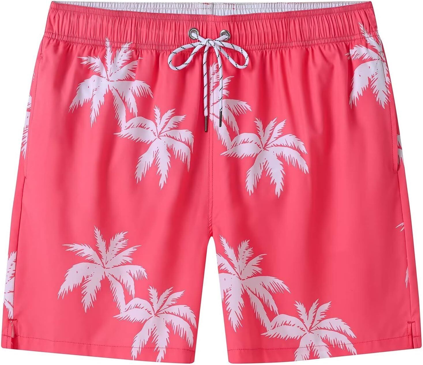 Men's Quick-Dry Swim Trunks, Beach Shorts with Zipper Pockets & Mesh Lining - Picture 54 of 54