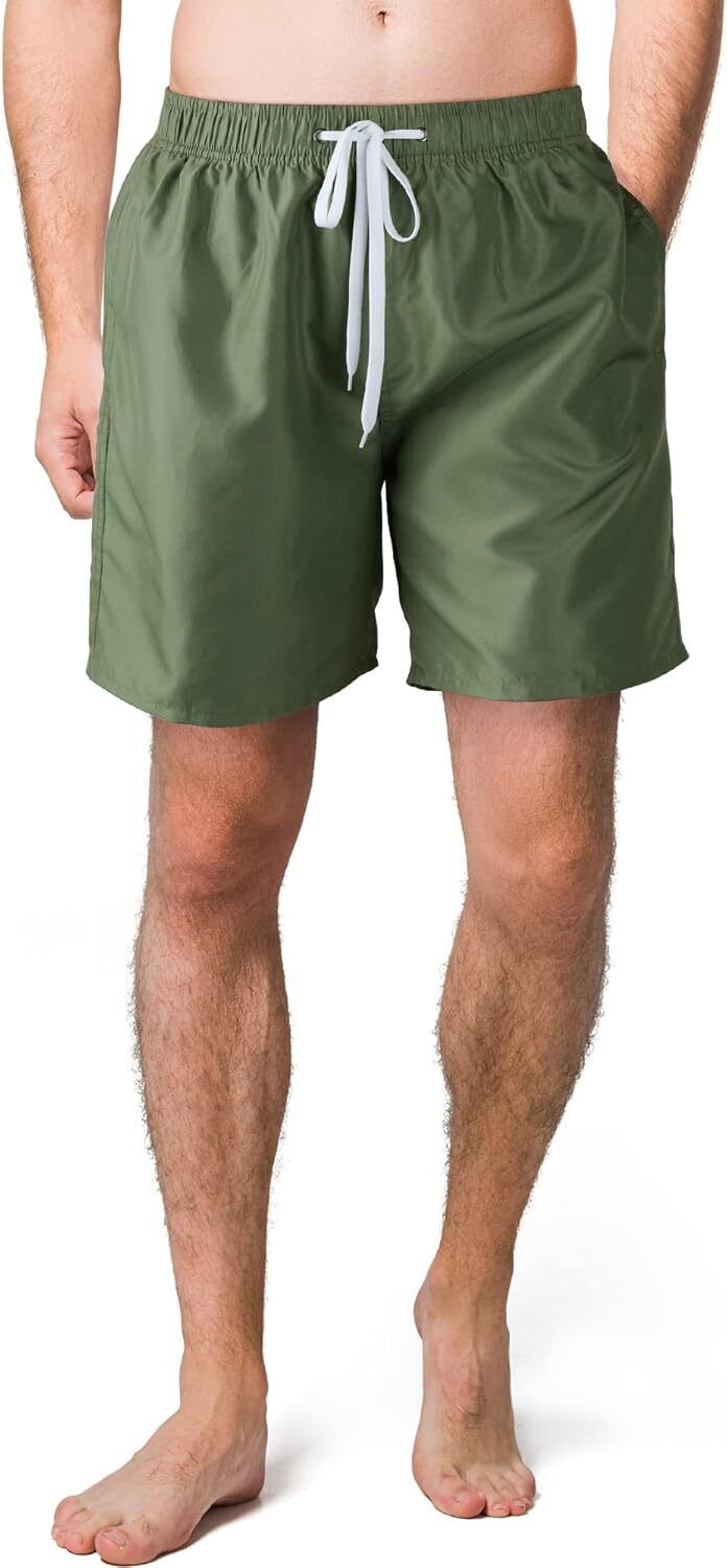 Men's Lightweight Swim Shorts �C Quick-Dry, Mesh Lined, 7-Inch Inseam for Summer - Picture 24 of 46