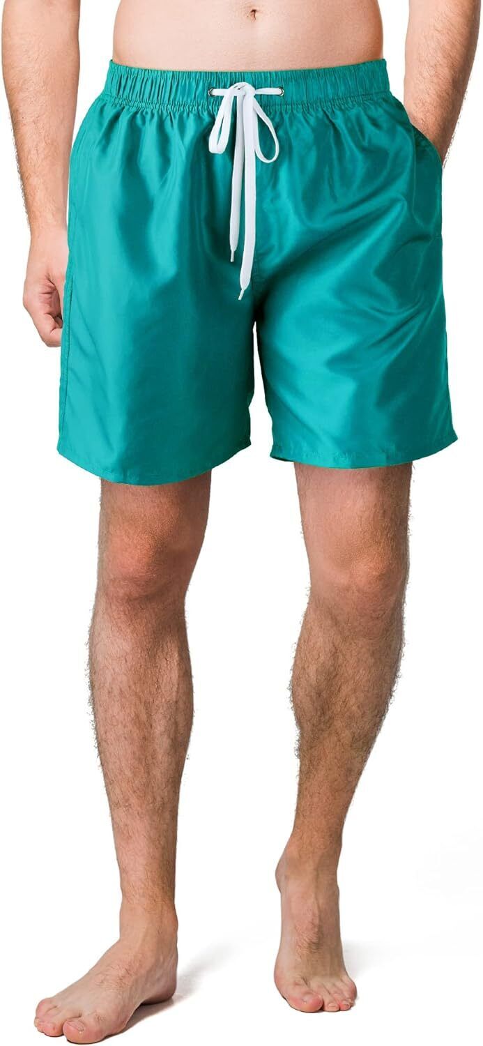Men's Lightweight Swim Shorts �C Quick-Dry, Mesh Lined, 7-Inch Inseam for Summer - Picture 25 of 46