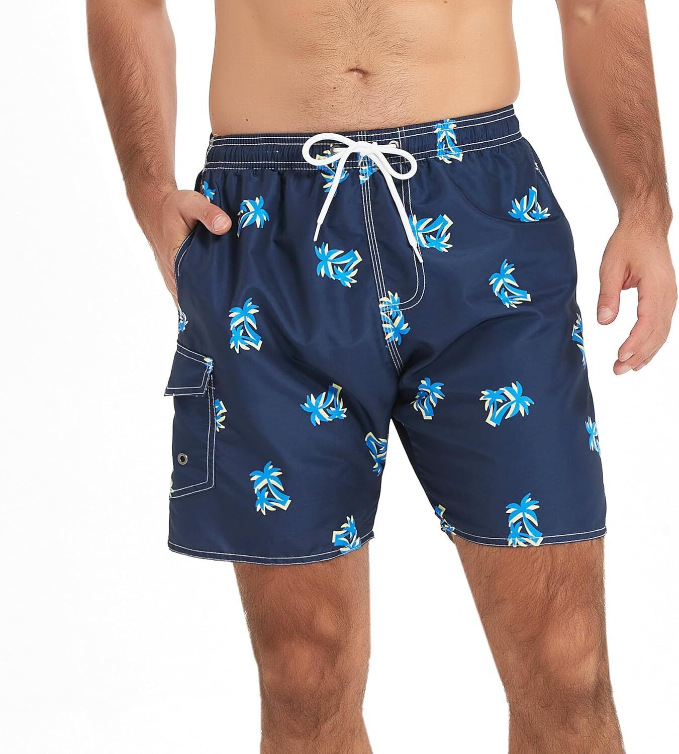Men's Lightweight Swim Shorts �C Quick-Dry, Mesh Lined, 7-Inch Inseam for Summer - Picture 29 of 46