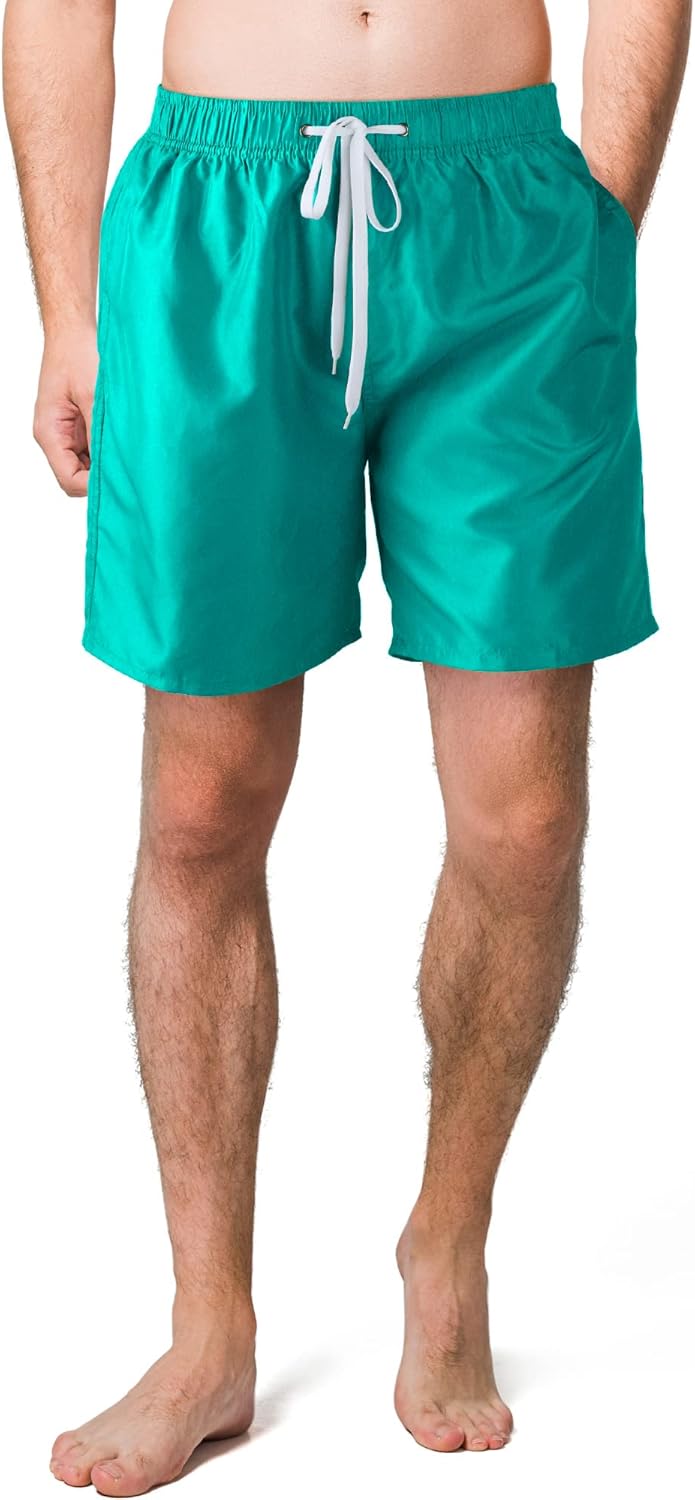 Men's Lightweight Swim Shorts �C Quick-Dry, Mesh Lined, 7-Inch Inseam for Summer - Picture 30 of 46