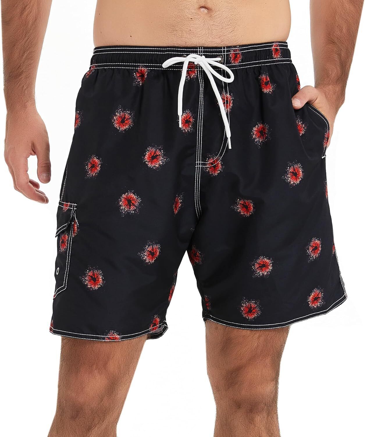 Men's Lightweight Swim Shorts �C Quick-Dry, Mesh Lined, 7-Inch Inseam for Summer - Picture 34 of 46