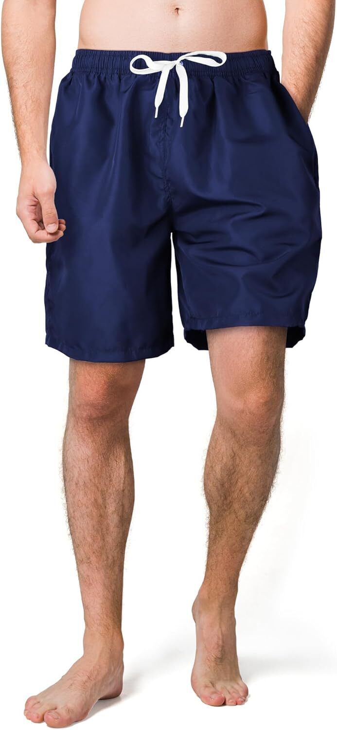 Men's Lightweight Swim Shorts �C Quick-Dry, Mesh Lined, 7-Inch Inseam for Summer - Picture 37 of 46
