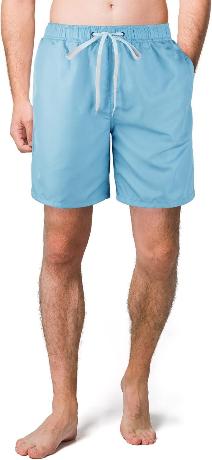 Men's Lightweight Swim Shorts �C Quick-Dry, Mesh Lined, 7-Inch Inseam for Summer - Picture 38 of 46