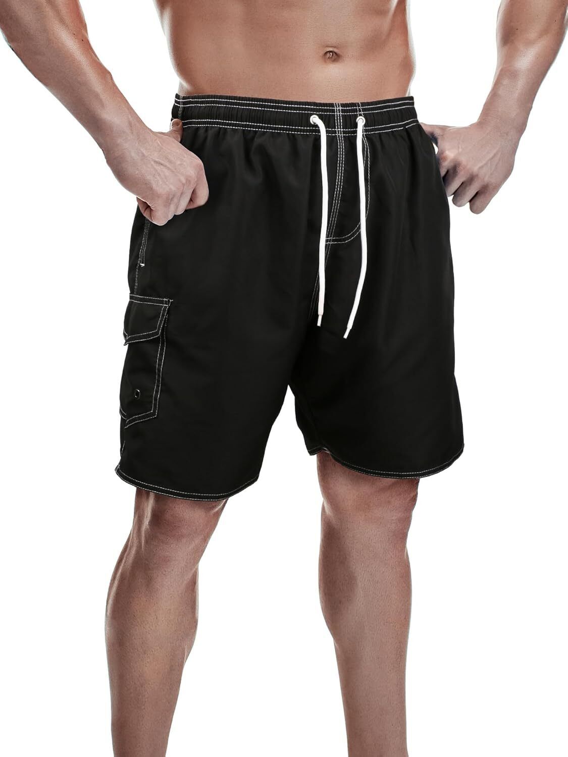 Men's Lightweight Swim Shorts �C Quick-Dry, Mesh Lined, 7-Inch Inseam for Summer - Picture 40 of 46