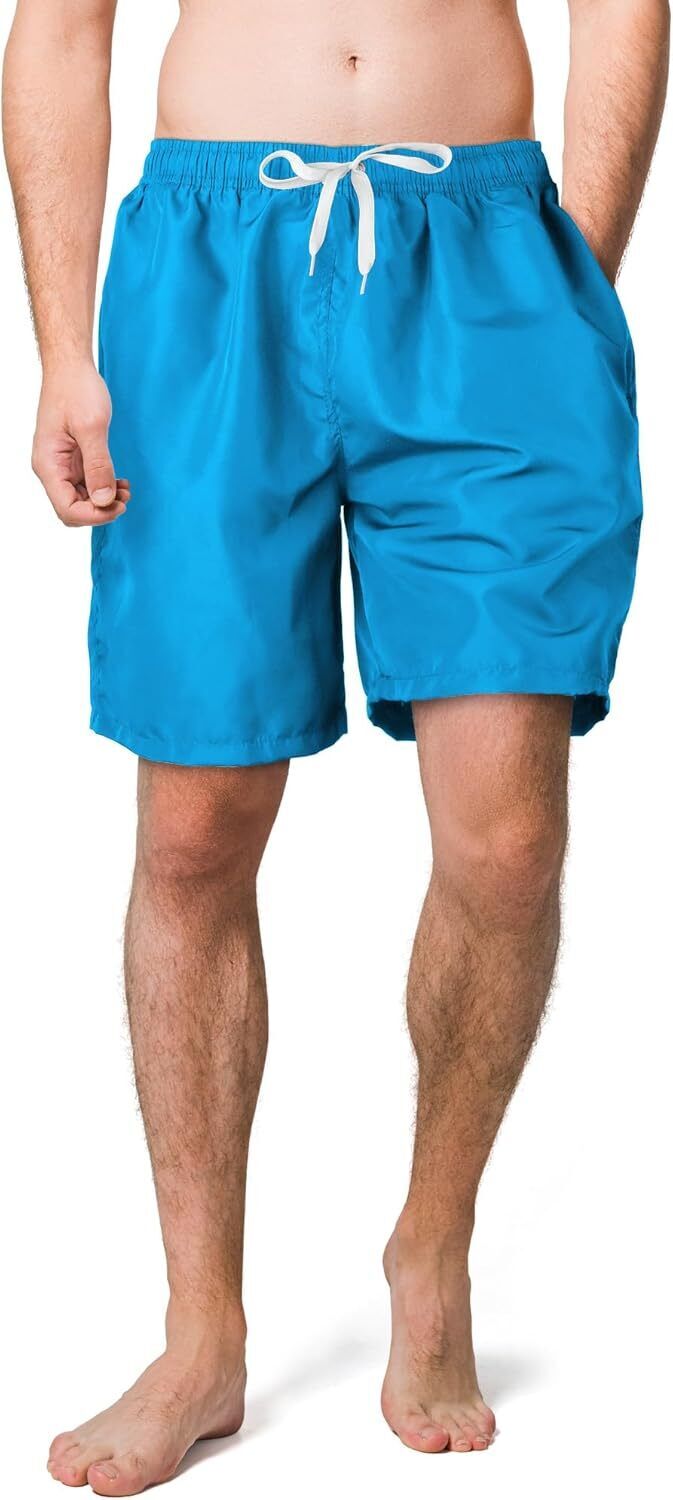 Men's Lightweight Swim Shorts �C Quick-Dry, Mesh Lined, 7-Inch Inseam for Summer - Picture 41 of 46