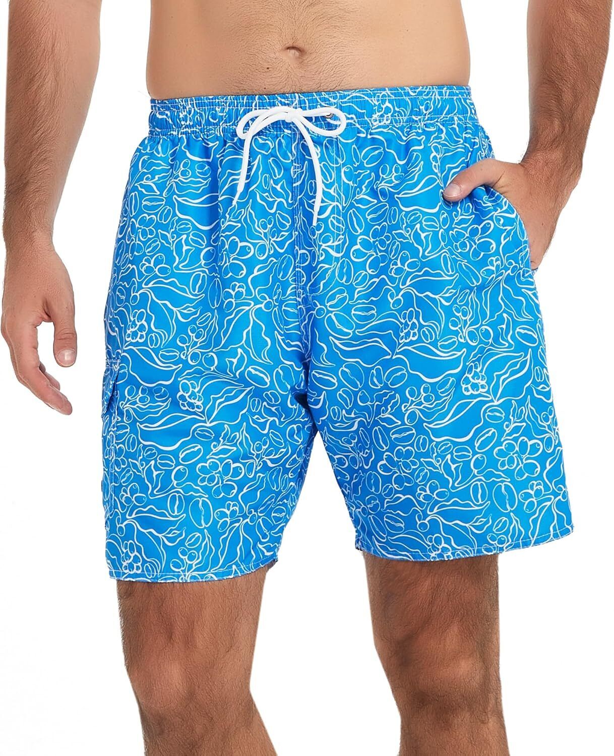 Men's Lightweight Swim Shorts �C Quick-Dry, Mesh Lined, 7-Inch Inseam for Summer - Picture 43 of 46