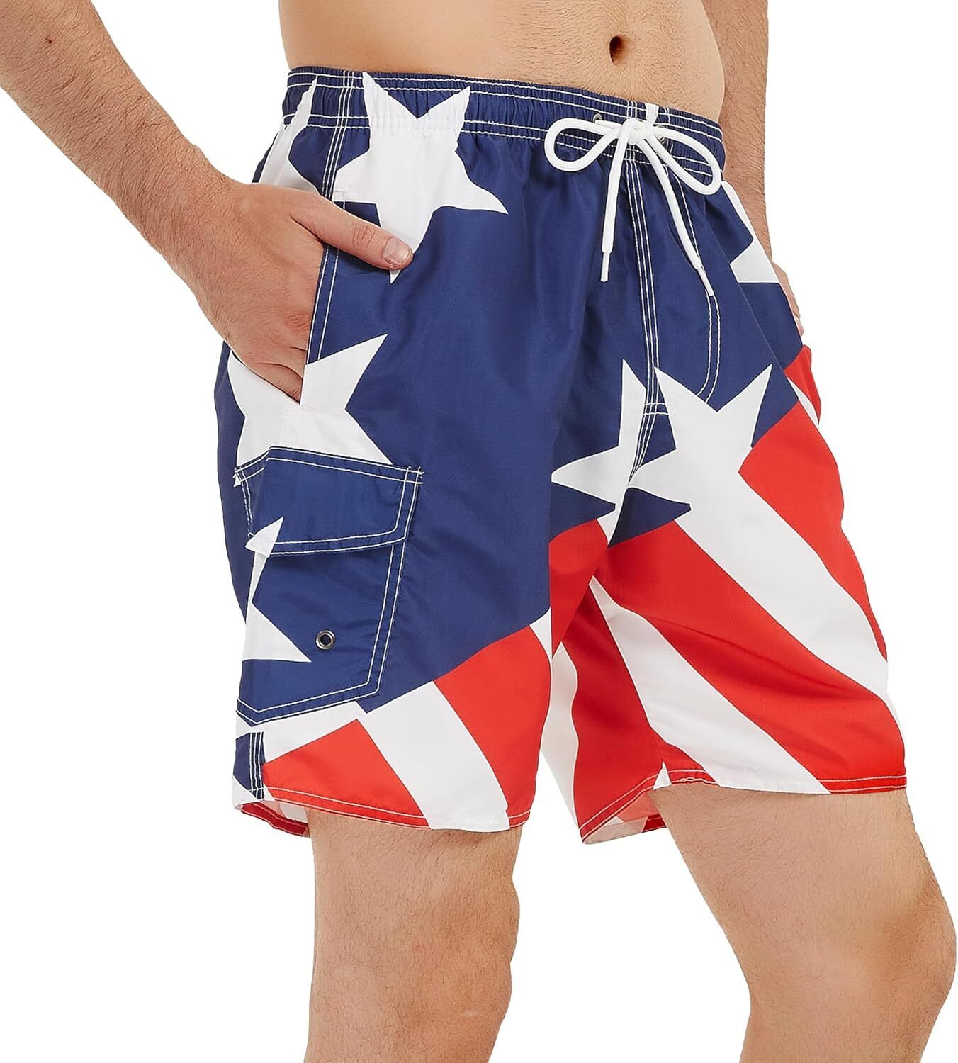 Men's Lightweight Swim Shorts �C Quick-Dry, Mesh Lined, 7-Inch Inseam for Summer - Picture 45 of 46