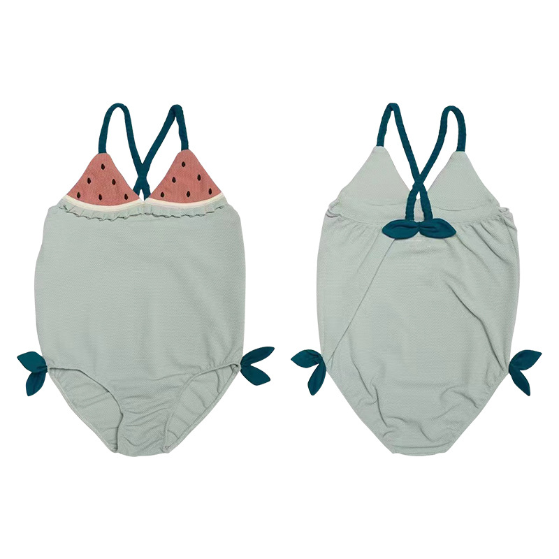 Summer Children's Style Swimsuit Cute Quick Drying Girls' Suspender Swimsuit - Picture 11 of 12