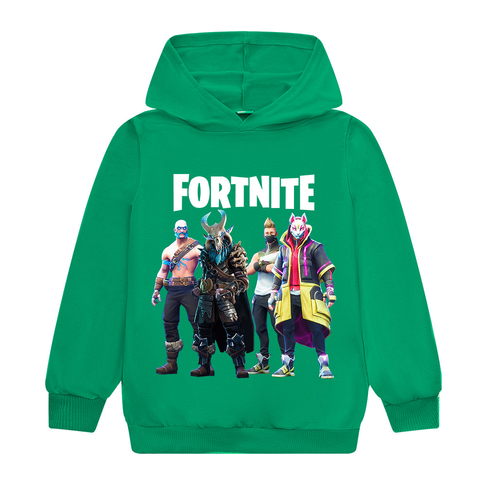 Kids Boys Fortnite Long Sleeve Hoodie Hooded Sweatshirt Pullover Jumper Tops UK - Picture 8 of 15