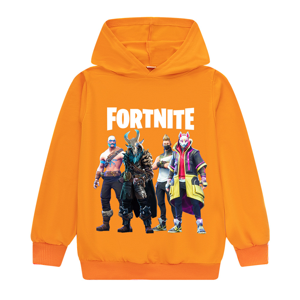 Kids Boys Fortnite Long Sleeve Hoodie Hooded Sweatshirt Pullover Jumper Tops UK - Picture 9 of 15