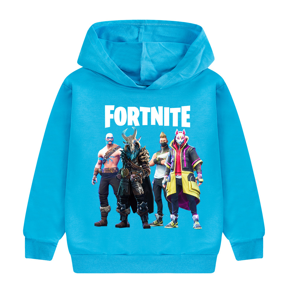 Kids Boys Fortnite Long Sleeve Hoodie Hooded Sweatshirt Pullover Jumper Tops UK - Picture 10 of 15