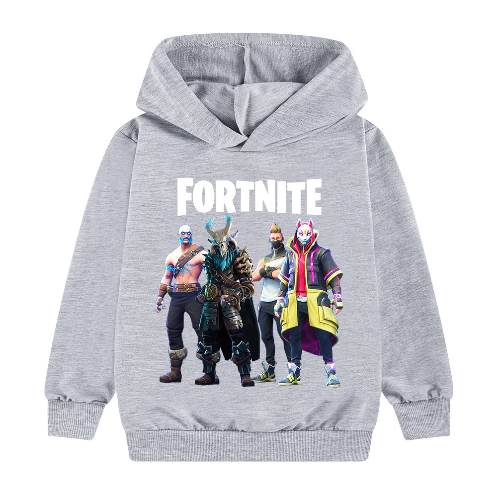 Kids Boys Fortnite Long Sleeve Hoodie Hooded Sweatshirt Pullover Jumper Tops UK - Picture 11 of 15